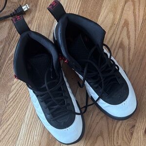 Men's Black and White High-Top Sneakers